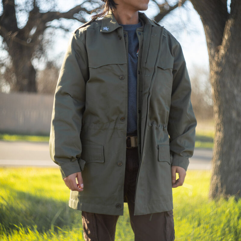 Italian OD Parka With Liner | Unissued & # 2 Condition, , large image number 0
